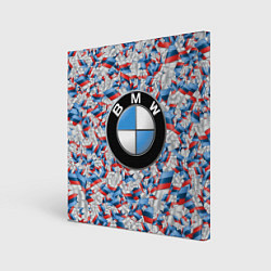 Картина квадратная BMW M PATTERN LOGO