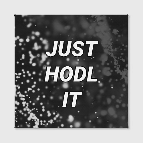 Картина квадратная CRYPTO - JUST HODL IT Частицы / 3D-принт – фото 2