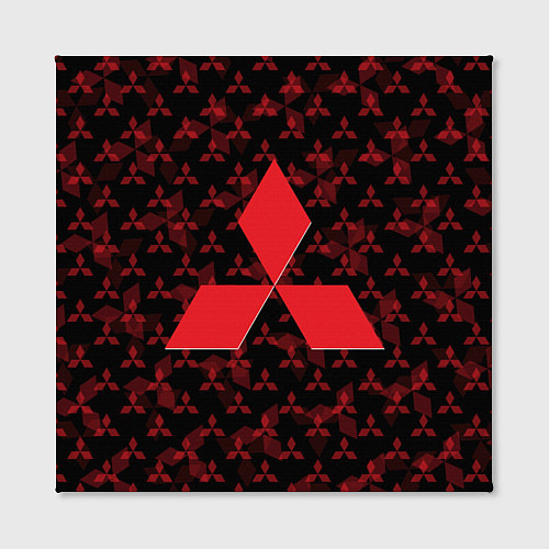 Картина квадратная MITSUBISHI BIG LOGO PATTERN / 3D-принт – фото 2