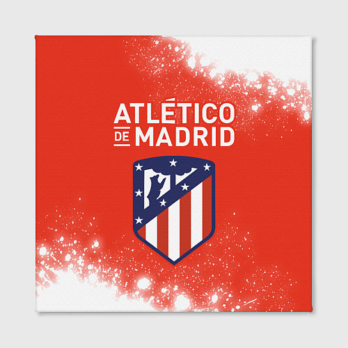 Картина квадратная ATLETICO MADRID Брызги / 3D-принт – фото 2