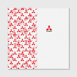 Холст квадратный Mitsubishi Mini logo Half pattern, цвет: 3D-принт — фото 2