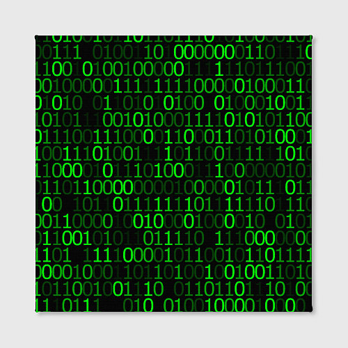 Картина квадратная Бинарный Код Binary Code / 3D-принт – фото 2