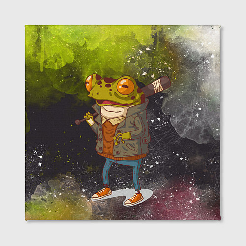 Картина квадратная Лягушка хулиган Frog hooligan / 3D-принт – фото 2