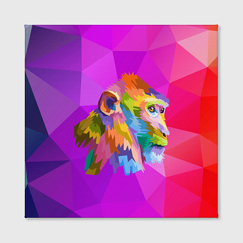 Картина квадратная Цветная обезьяна Color monkey / 3D-принт – фото 2