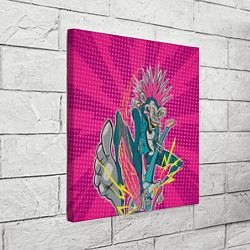 Холст квадратный Крейзи-рок-обезьяна, цвет: 3D-принт — фото 2