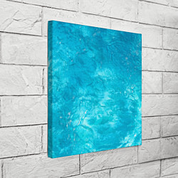 Холст квадратный Голубой океан Голубая вода, цвет: 3D-принт — фото 2