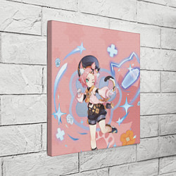 Холст квадратный Cute Diona Genshin Impact, цвет: 3D-принт — фото 2