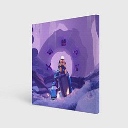 Холст квадратный Командо на корабле, цвет: 3D-принт