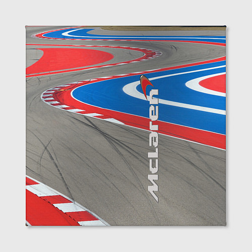 Картина квадратная McLaren Racing Route / 3D-принт – фото 2
