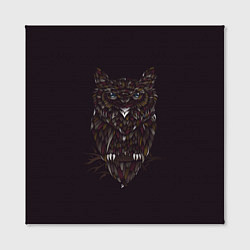 Холст квадратный Ночной наблюдатель, цвет: 3D-принт — фото 2