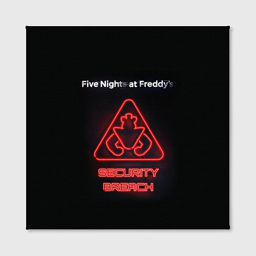 Картина квадратная Five Nights at Freddys: Security Breach logo / 3D-принт – фото 2