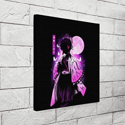 Холст квадратный Шинобу Кочо силуэт Клинок рассекающего демона, цвет: 3D-принт — фото 2