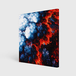 Холст квадратный 3D ЯДЕРНЫЙ КОСМИЧЕСКИЙ ВЗРЫВ ОГОНЬ, цвет: 3D-принт
