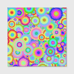 Холст квадратный Disco-Tie-Dye, цвет: 3D-принт — фото 2