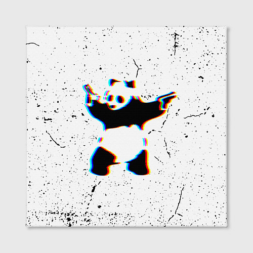 Картина квадратная Banksy Panda with guns Бэнкси / 3D-принт – фото 2