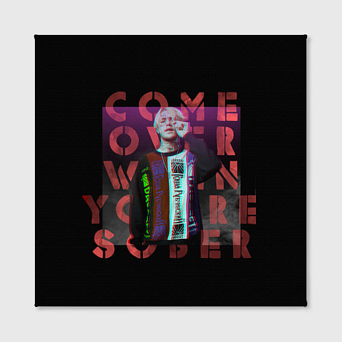 Картина квадратная Лил Пип Альбом Come Over Lil Peep / 3D-принт – фото 2