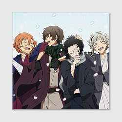 Холст квадратный Bungo Stray Dogs art, цвет: 3D-принт — фото 2