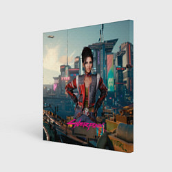 Холст квадратный Panam Night City, цвет: 3D-принт
