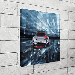 Холст квадратный Audi Motorsport Racing team, цвет: 3D-принт — фото 2