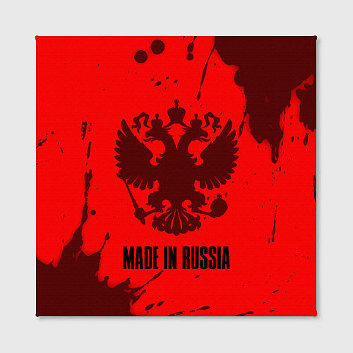 Картина квадратная RUSSIA - ГЕРБ Made In Russia Брызги / 3D-принт – фото 2