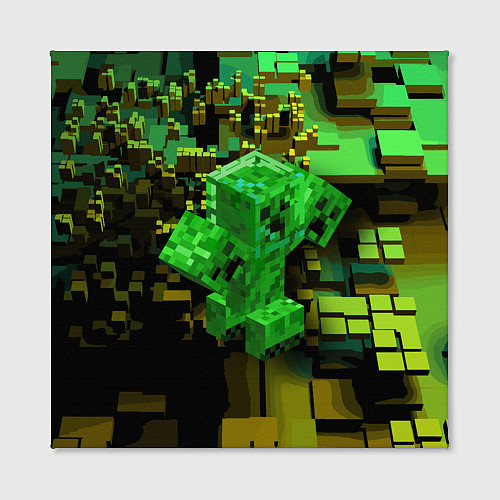 Картина квадратная Minecraft Creeper Mob / 3D-принт – фото 2