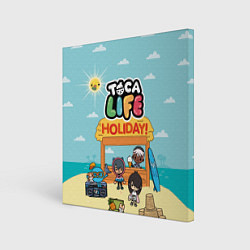 Холст квадратный Toca Life Holiday!, цвет: 3D-принт