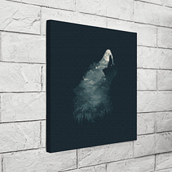 Холст квадратный Душа природы - волк, цвет: 3D-принт — фото 2