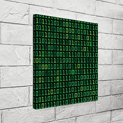 Холст квадратный Двоичный Код Binary Code, цвет: 3D-принт — фото 2
