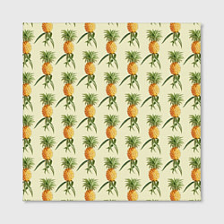 Холст квадратный Побеги ананасов, цвет: 3D-принт — фото 2