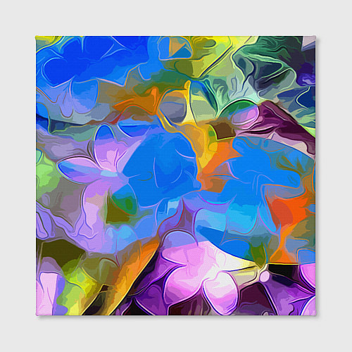 Картина квадратная Цветочный узор Summer / 3D-принт – фото 2