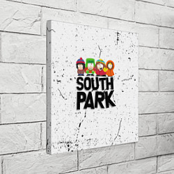 Холст квадратный Южный парк мультфильм - персонажи South Park, цвет: 3D-принт — фото 2