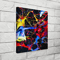 Холст квадратный Импрессионизм Vanguard neon pattern, цвет: 3D-принт — фото 2