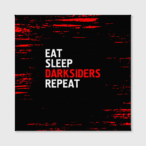 Картина квадратная Eat Sleep Darksiders Repeat Краска / 3D-принт – фото 2
