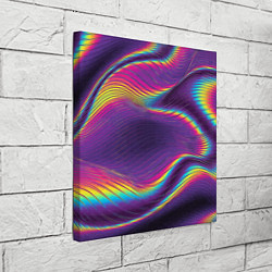Холст квадратный Neon fashion pattern Wave, цвет: 3D-принт — фото 2