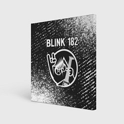 Холст квадратный Blink 182 КОТ Спрей, цвет: 3D-принт