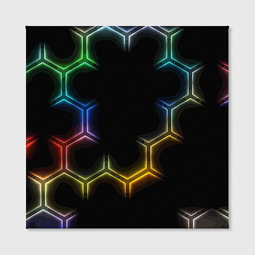 Картина квадратная Геометрический узор Neon / 3D-принт – фото 2