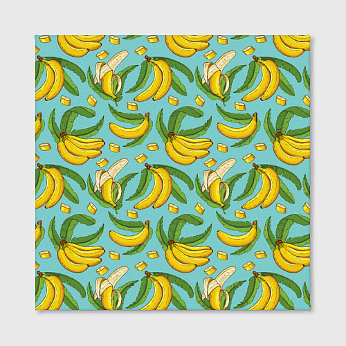 Картина квадратная Banana pattern Summer Fashion 2022 / 3D-принт – фото 2