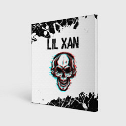 Холст квадратный Lil Xan ЧЕРЕП Краска, цвет: 3D-принт