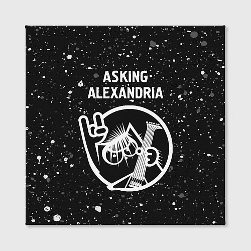 Картина квадратная Asking Alexandria - КОТ - Краска / 3D-принт – фото 2