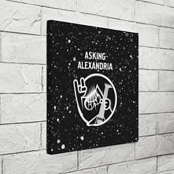 Холст квадратный Asking Alexandria - КОТ - Краска, цвет: 3D-принт — фото 2