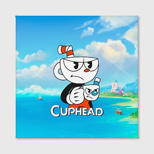 Картина квадратная Cuphead сердитая чашечка / 3D-принт – фото 2