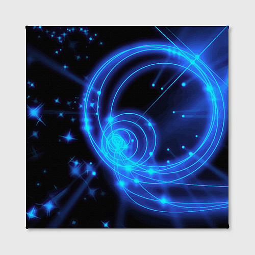 Картина квадратная Неоновый космос Neon space / 3D-принт – фото 2