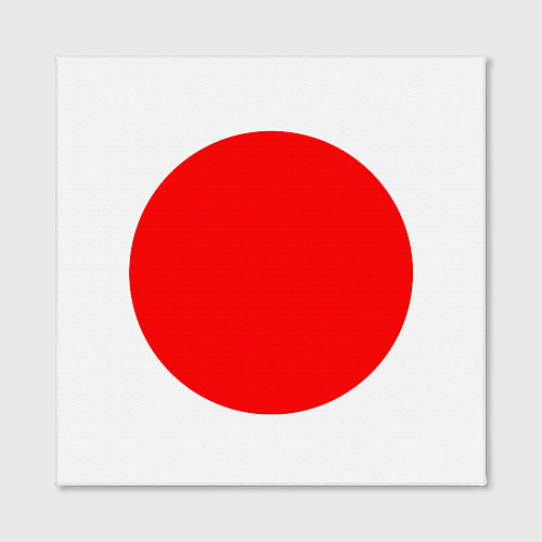 Картина квадратная ФЛАГ ЯПОНИИ КРАСНЫЙ КРУГ / 3D-принт – фото 2