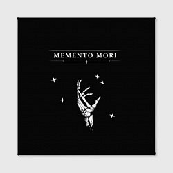 Холст квадратный Memento Mori Надпись, цвет: 3D-принт — фото 2
