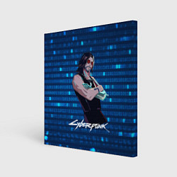 Холст квадратный Johnny Джонни Cyberpunk2077, цвет: 3D-принт