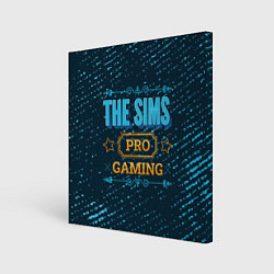 Холст квадратный The Sims Gaming PRO, цвет: 3D-принт