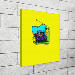 Холст квадратный POPPY PLAYTIME HAGGY WAGGY ХАГГИ ВАГГИ В ТЕЛЕВИЗОР, цвет: 3D-принт — фото 2