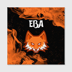 Холст квадратный Ева ЛИСА Пламя, цвет: 3D-принт — фото 2