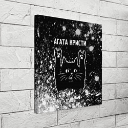 Холст квадратный Агата Кристи Rock Cat FS, цвет: 3D-принт — фото 2