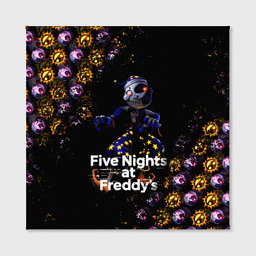 Картина квадратная Five Nights at Freddys Луна паттерн / 3D-принт – фото 2